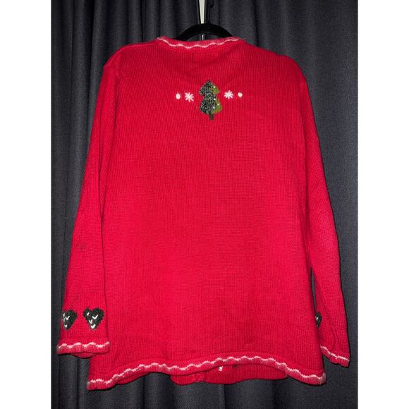 Ugly Christmas Sweater Xmas Cardigan Size Medium - Picture 4 of 5